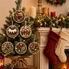 6pcs DIY Pearl Diamond Painting Christmas Tree Hanging Ornaments