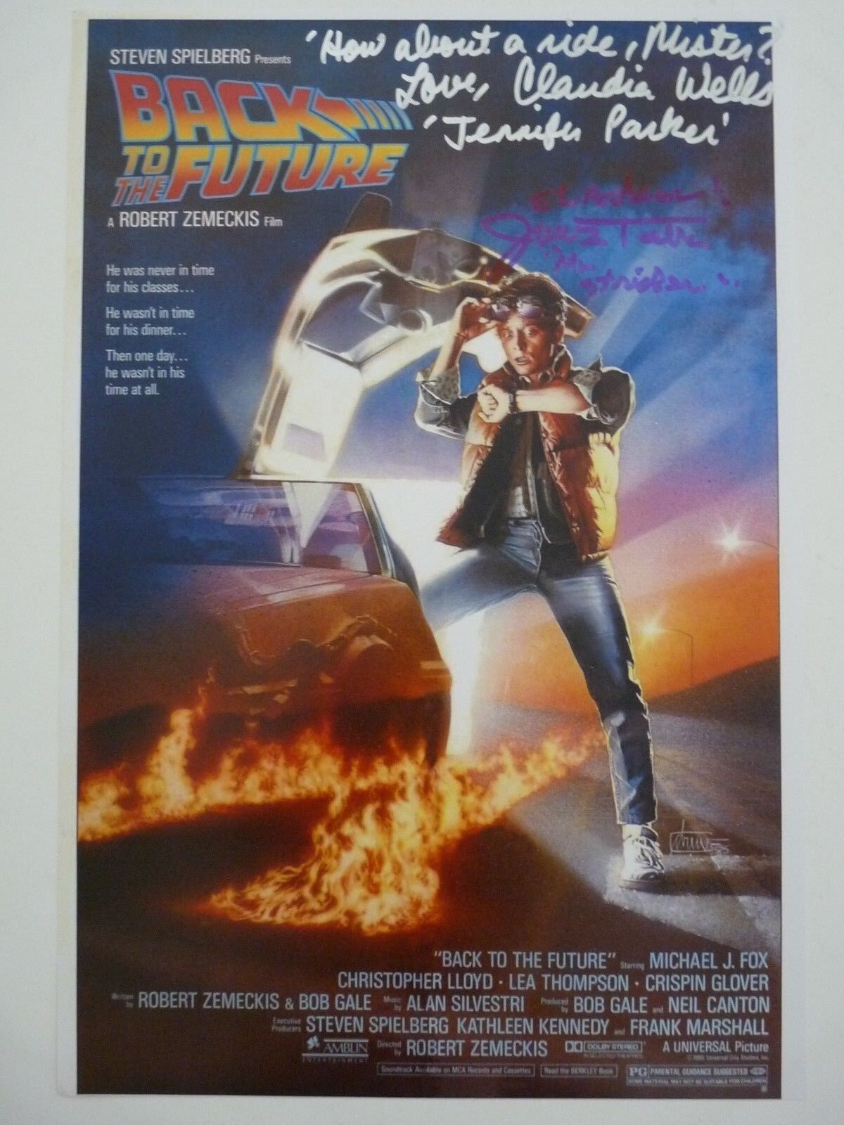 Back To The Future Tolkan & Wells Signed 12x18 Photo Poster painting PSA Guaranteed W Quotes