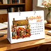 DIY 2027 Diamond Painting Calendar Art Kit Paper Desk Calendar Desktop Decoration Craft Kit