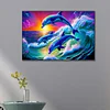 (60*40cm)Dolphin - Full Round Drill Diamond Painting