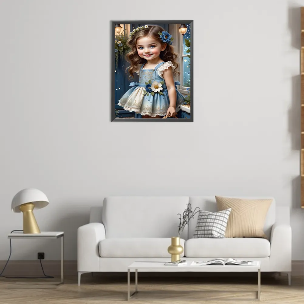 Full Round Diamond Painting 40*50cm - Sweet Girl