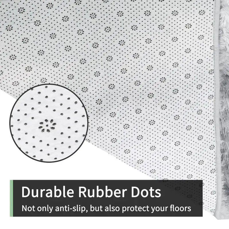 Low-maintenance plush rug holding its shape