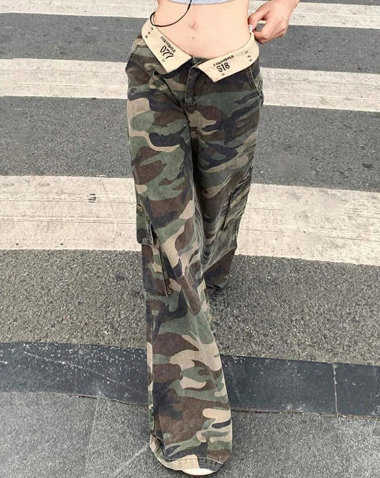 Outdoor Sport jungle climb army fatigue camouflage cargo pants plus size  denim pocket hip pop dance baggy pant f… | Camouflage cargo pants, Army  pants, Army fatigue