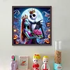 Sally And Jack - 11CT Counted Cross Stitch - 40*40cm - Disney Halloween
