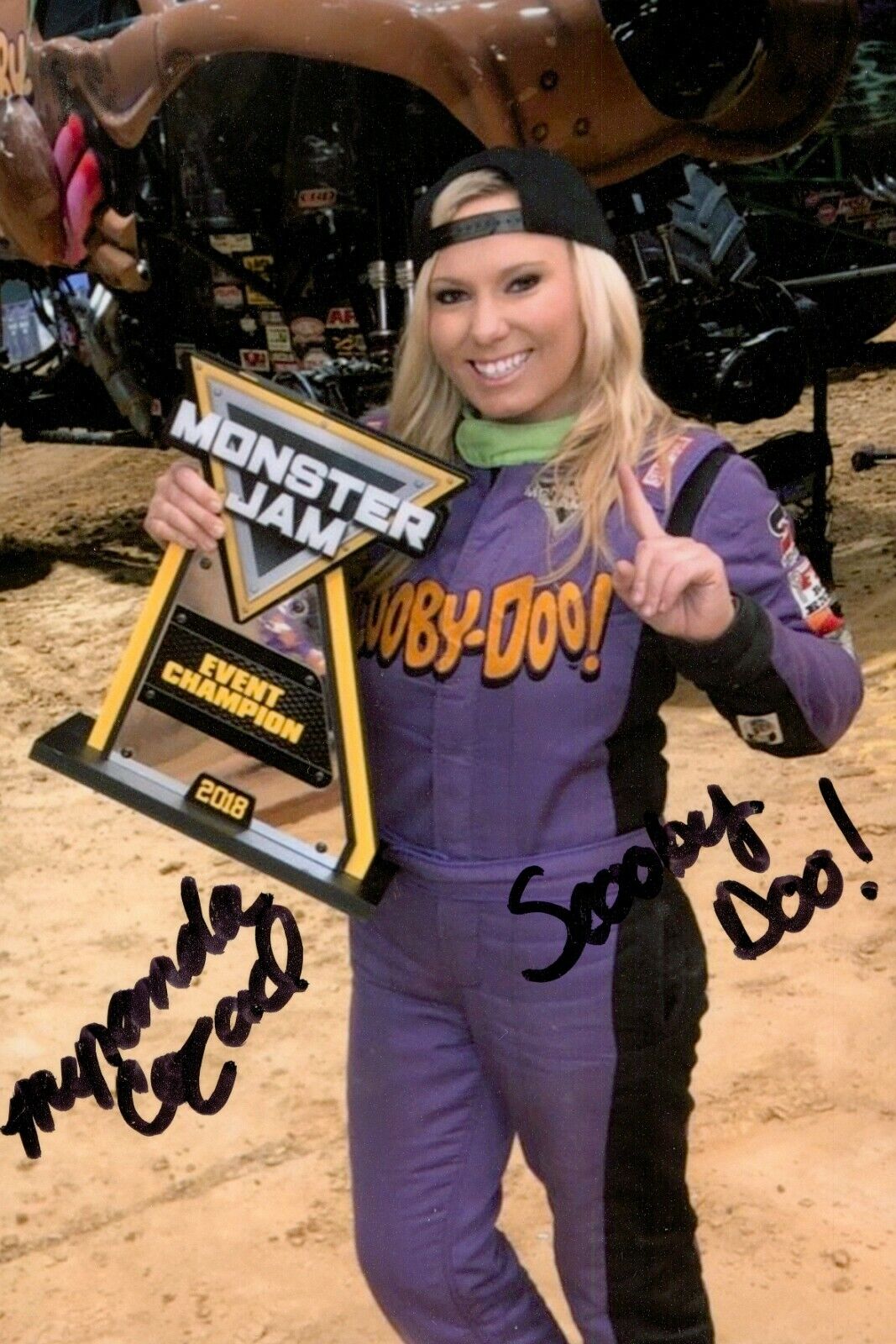 Myranda Cozad Signed 6x4 Photo Poster painting Monster Jam racing Autograph Memorabilia + COA