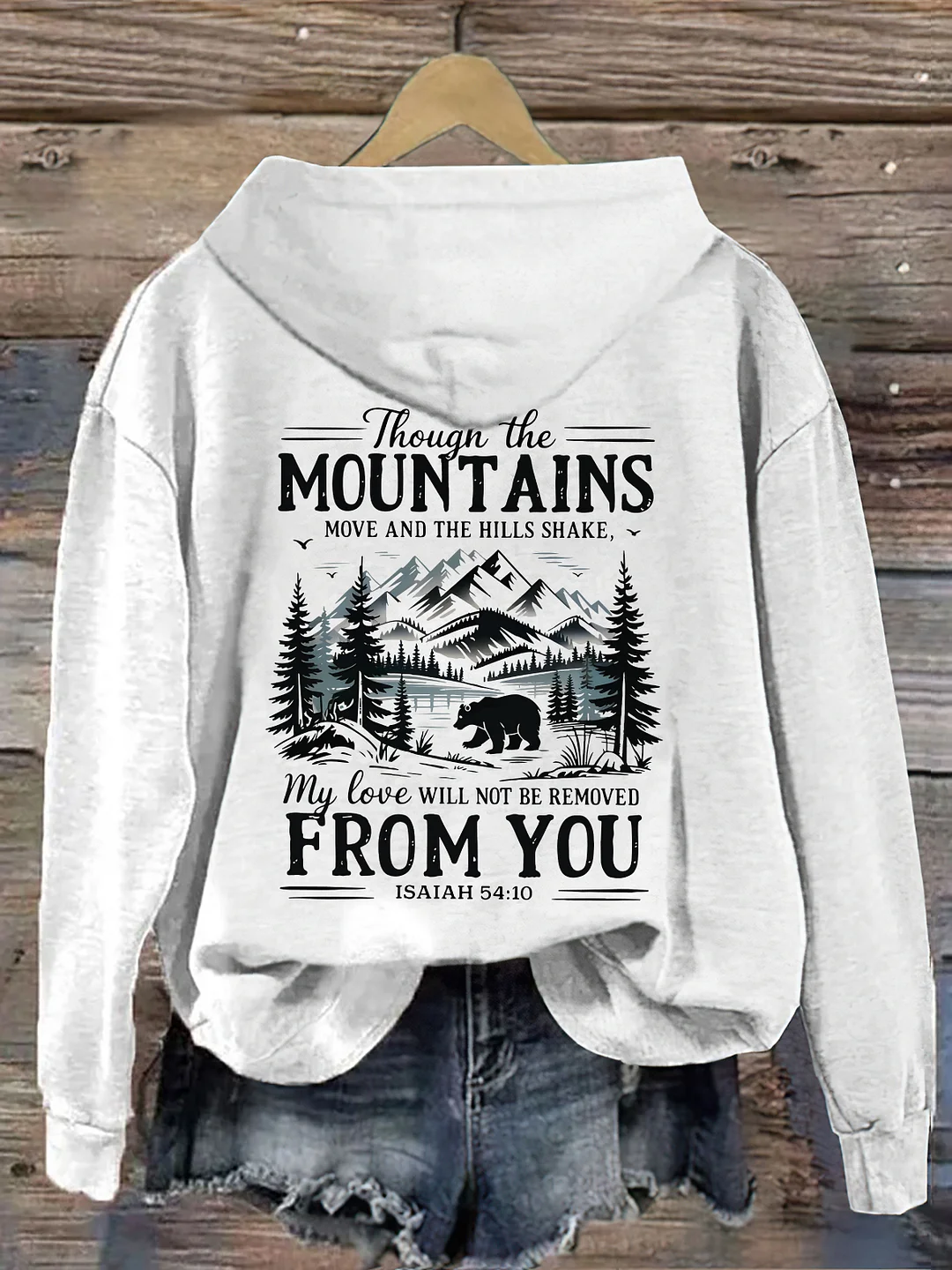 Though The Mountains Move Vintage Hoodie