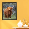 Highland Cow-11CT Stamped Cross Stitch 40*50cm