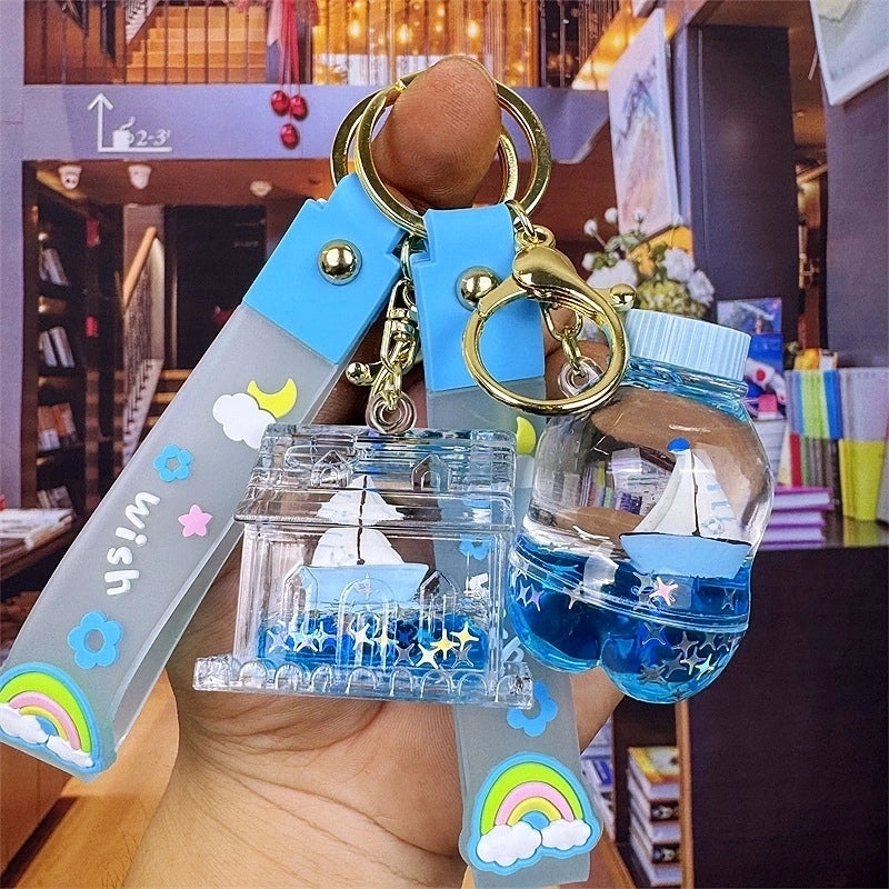 Cartoon Style Star Arylic Unisex Bag Pendant Keychain