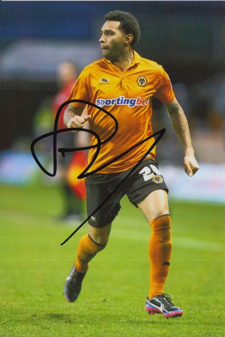 WOLVES HAND SIGNED JERMAINE PENNANT 6X4 Photo Poster painting 2.