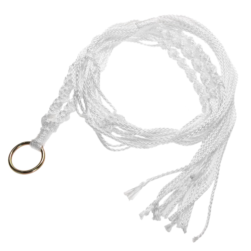 

White Plant Hangering Basket Flowerpot Net Holder Gardenpot Lifting Rope, 501 Original