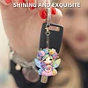 M&auml;dchen mit Diamant-Malerei, Schl&uuml;sselanh&auml;nger, Tier doppelseitig f&uuml;r die Handtaschendekoration f&uuml;r Erwachsene