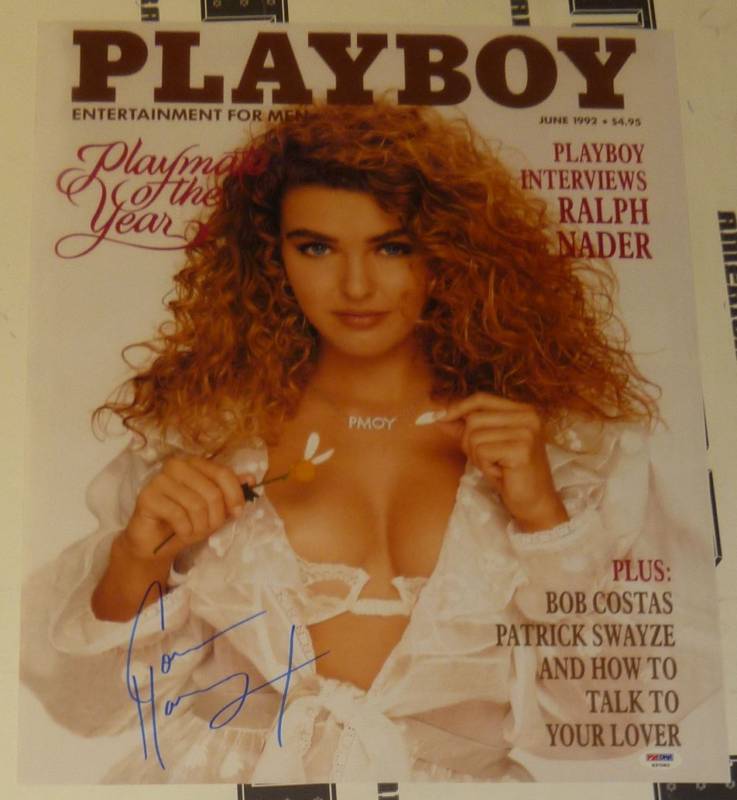 Corinna Harney Signed Playboy 16x20 Photo Poster painting PSA/DNA COA Poster Autograph June 1992