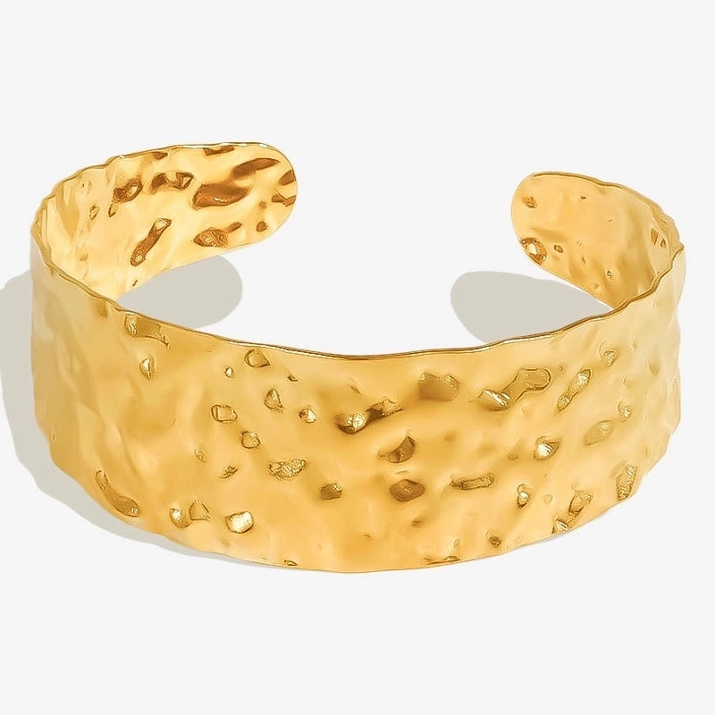 304 Stainless Steel   Bracelet 18K Gold Adjustable Bracelet Light Luxury Design Sense Opening Bracelet In Stock