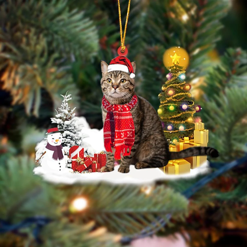 VigorDaily Ocicat Cat Christmas Ornament SM102