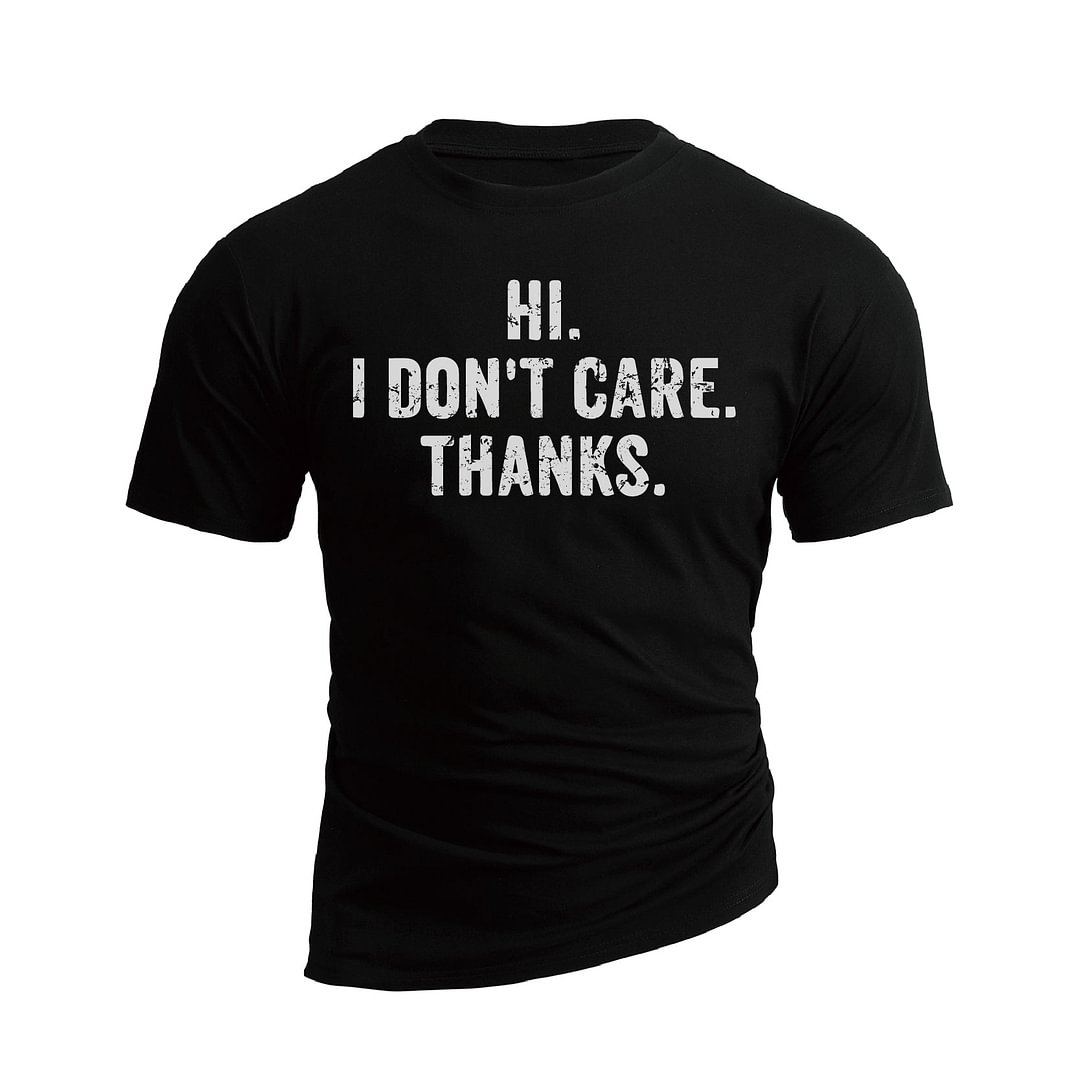 I DON'T CARE GRAPHIC TEE
