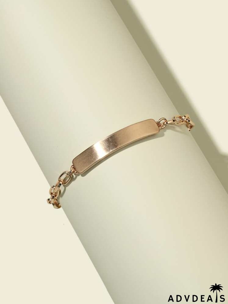 Geometric Decor Link Bracelet