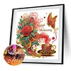 Blumenschmetterling - speziell geformte Diamond Painting - 30*30cm