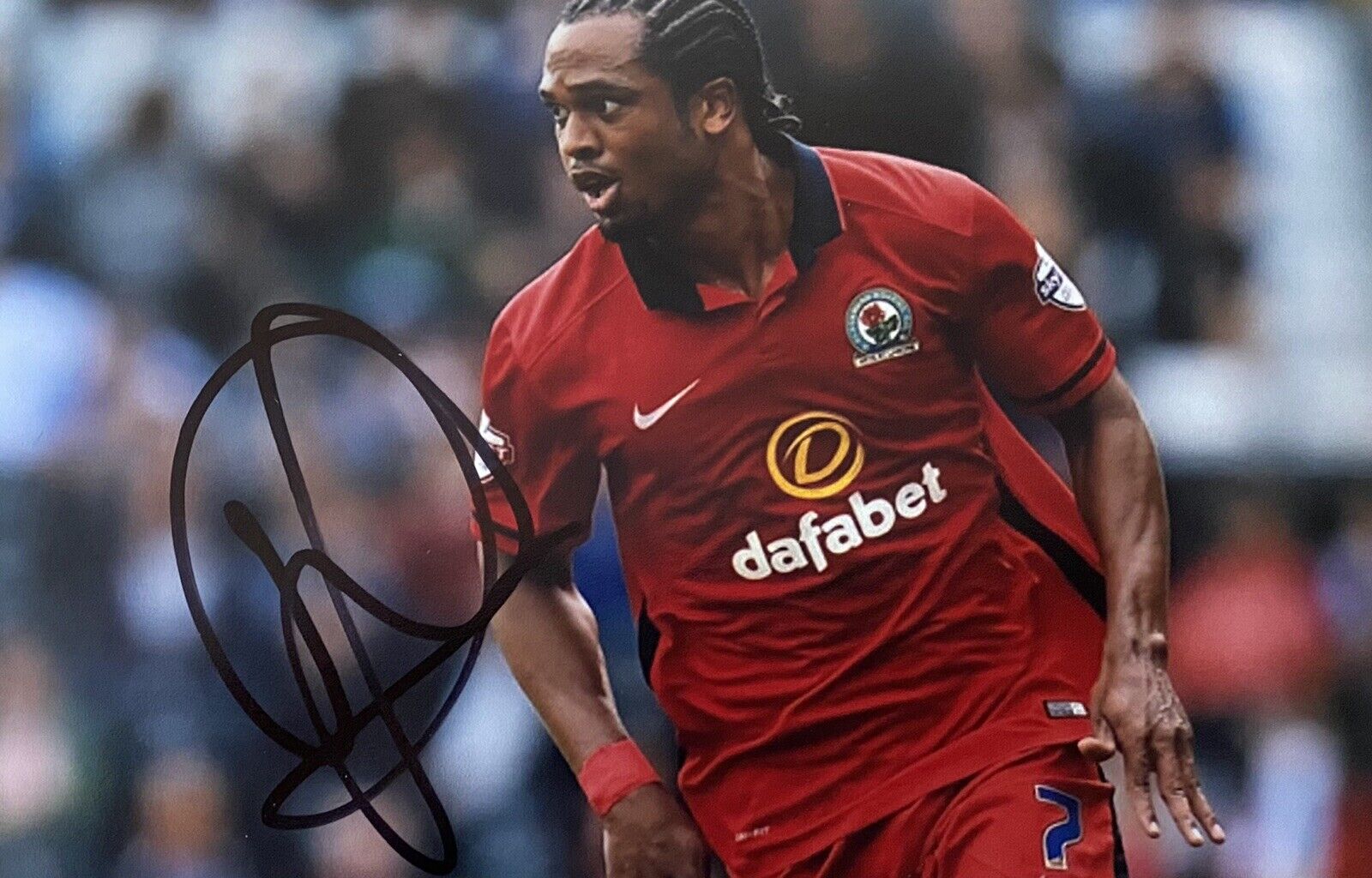 Nathan Delfouneso Genuine Hand Signed Blackburn Rovers 6X4 Photo Poster painting 2