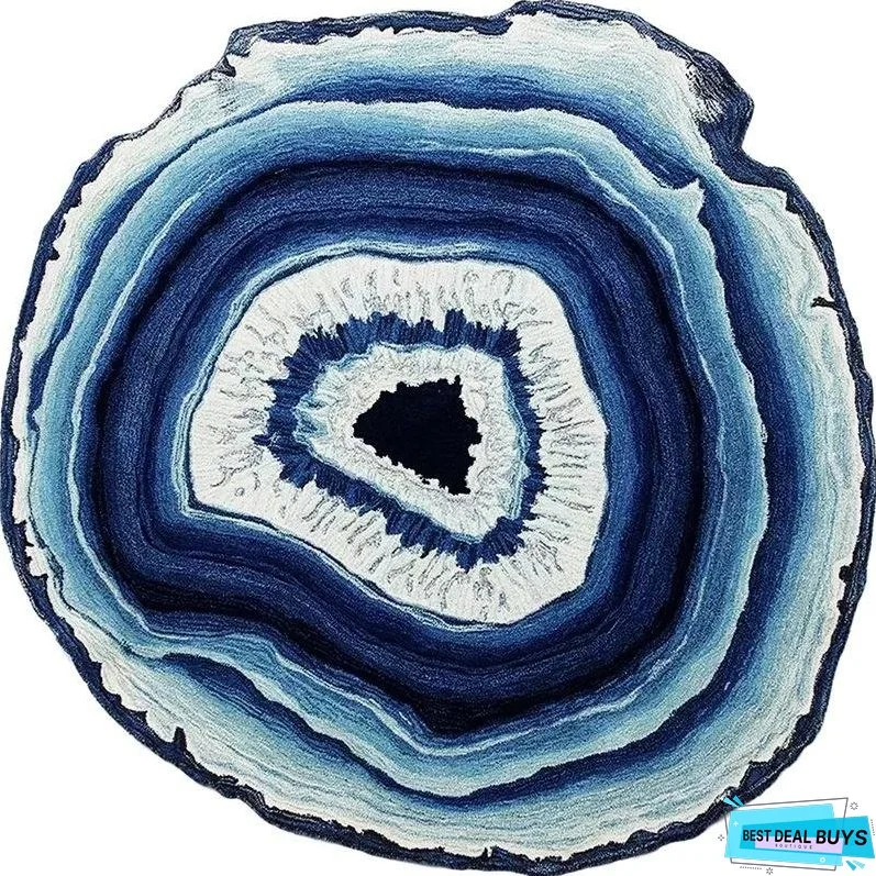 Nordic simple fashion Agate round floor mat living room coffee table carpet bedroom study club model room carpet