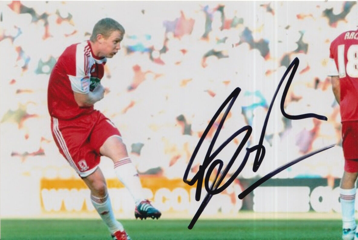 MIDDLESBROUGH HAND SIGNED BARRY ROBSON 6X4 Photo Poster painting 3.