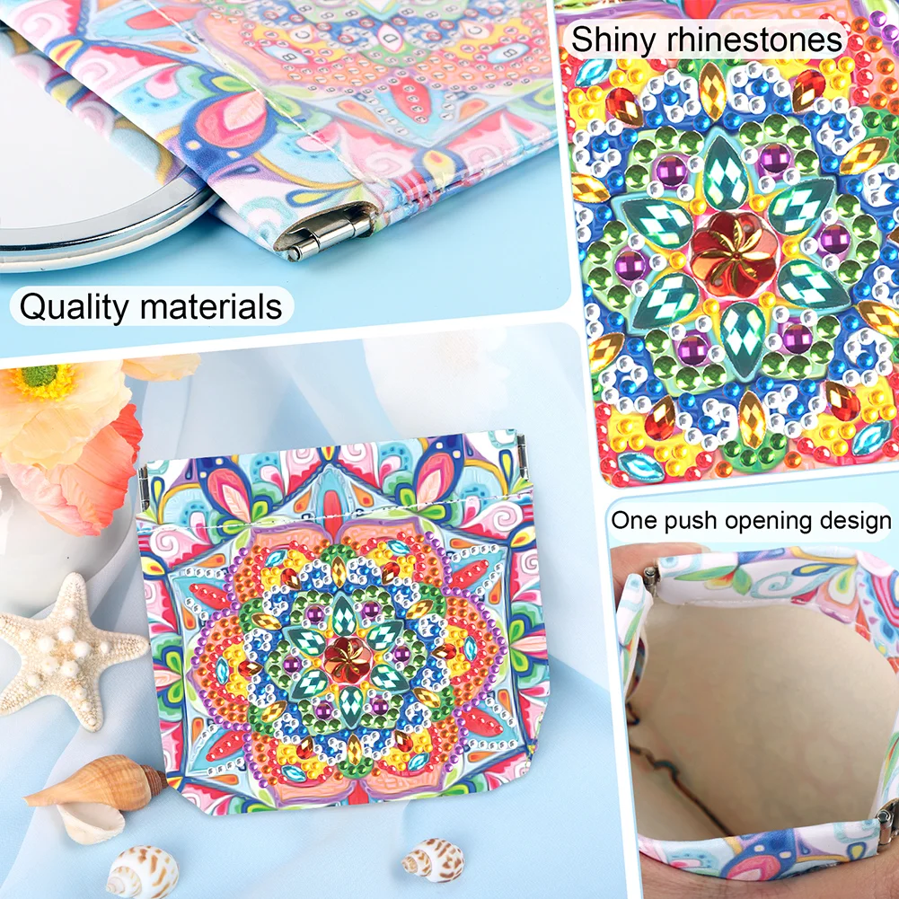DIY Mandala Art Special Shape PU Diamond Painting Wallet Gifts for Women