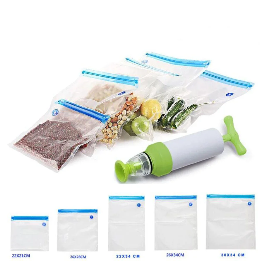  Food Grade Air Valve Vacuum Compression Fresh-keeping Bag