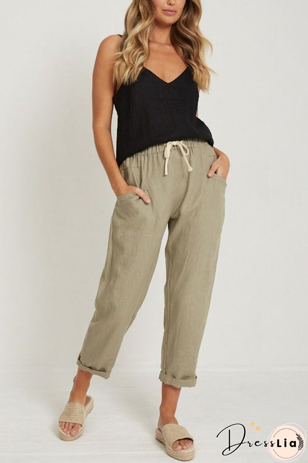 Relaxed Drawstring Pants