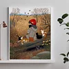 (40*50cm)Autumn Girl - Full Round Drill Diamond Painting