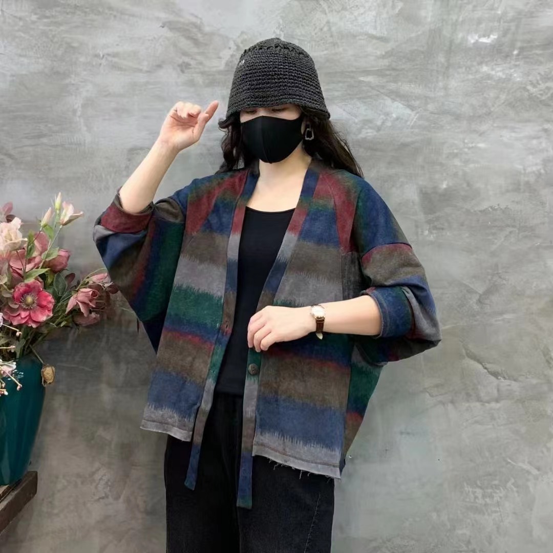 Chicfifth Sweater Women Winter Long Sleeve High Quality Autumn Vintage Top Knitted Cardigan