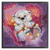 Starry Sky Bear - 14CT Stamped Cross Stitch 40*38cm/15.75*14.96in