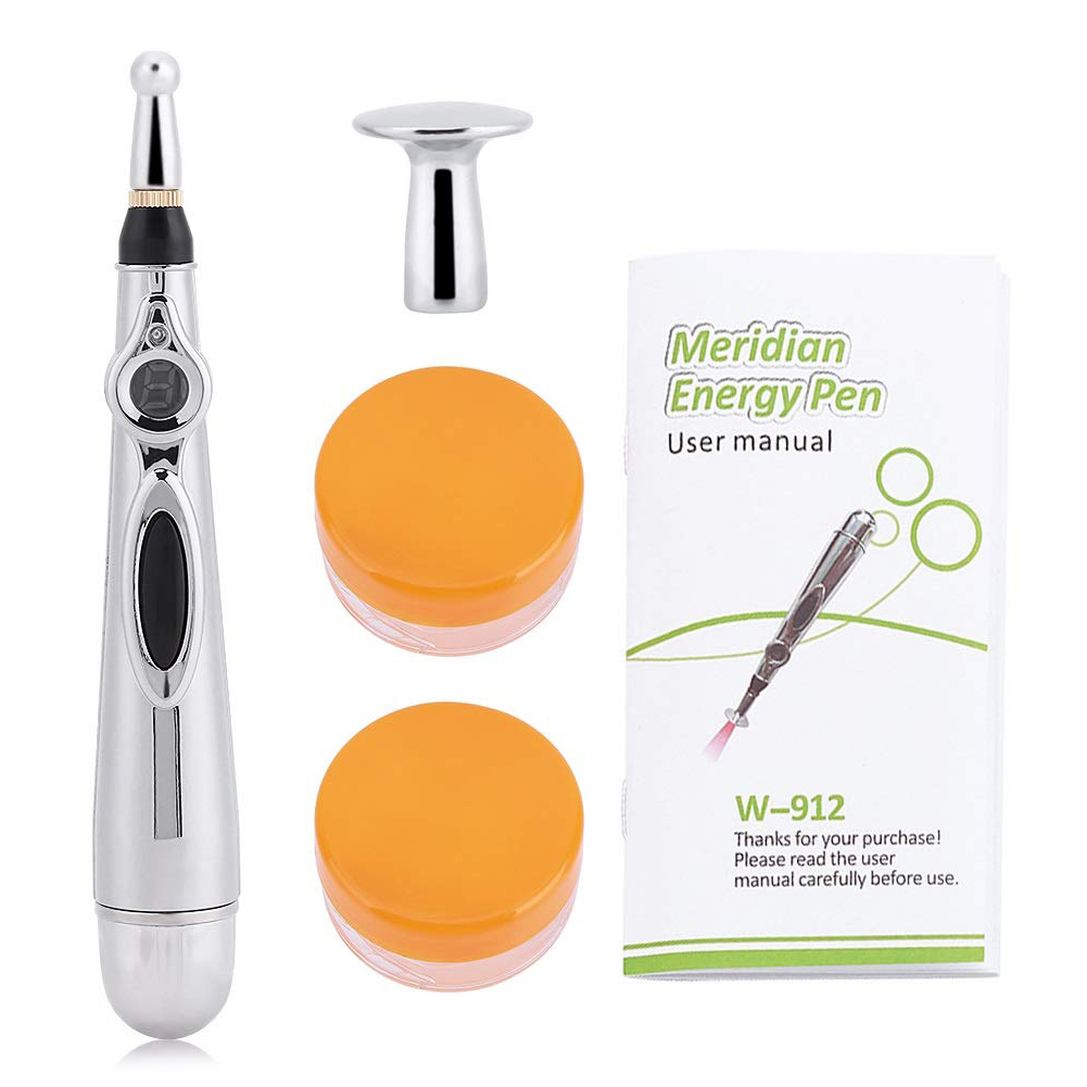 

Electronic Acupuncture Pen 9 Files Meridian Laser Therapy Massage Point Pen, 501 Original