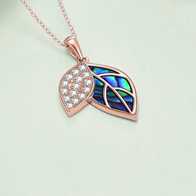 For Daughter - S925 Be-leaf in Yourself Like I Do Cystal Leaf Necklace