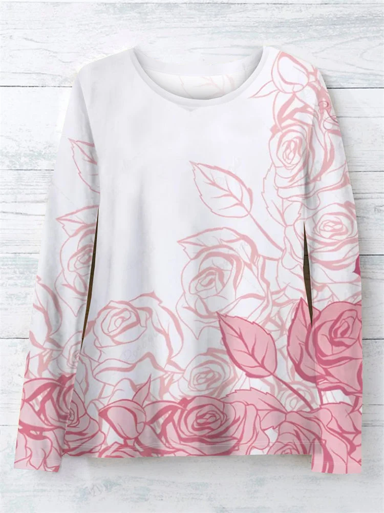 Women Long Sleeve High Quality Loose Soft Top Blouse