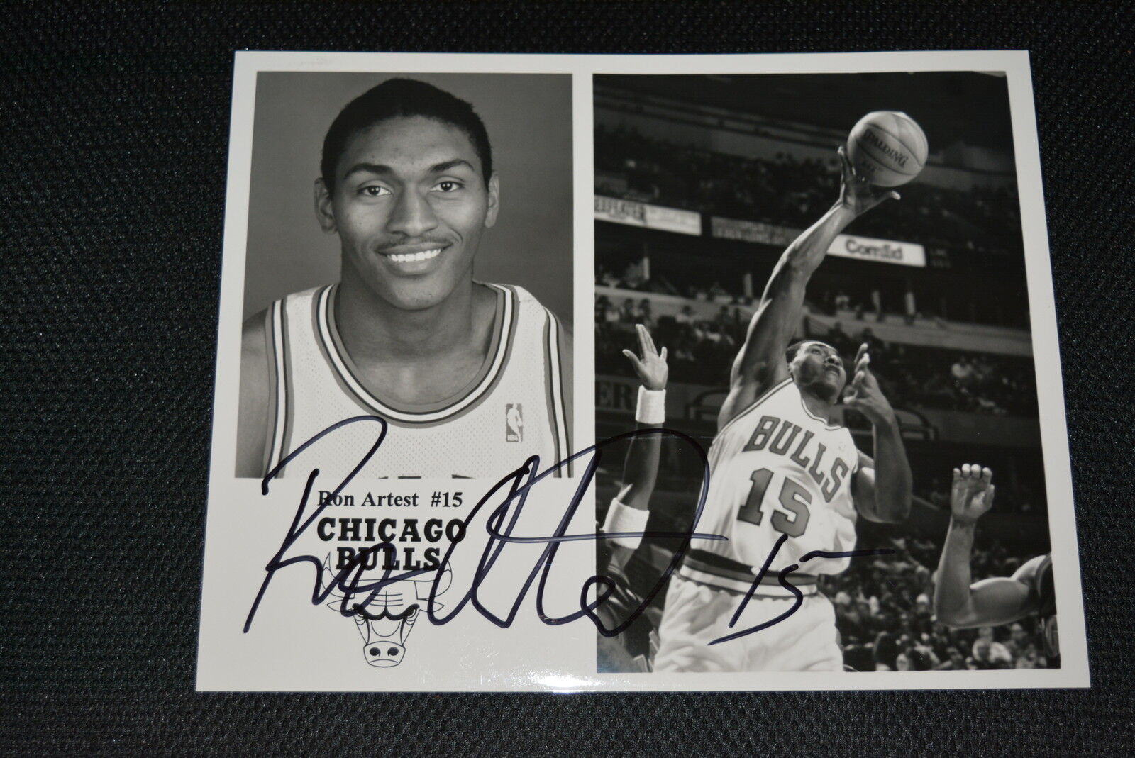 RON ARTEST signed autograph 8x10 (20x25 cm) CHICAGO BULLS Metta World Peace