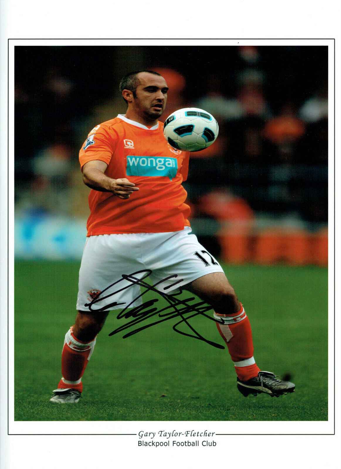 Gary TAYLOR-FLETCHER Signed Blackpool Autograph 16x12 HUGH Photo Poster painting AFTAL COA