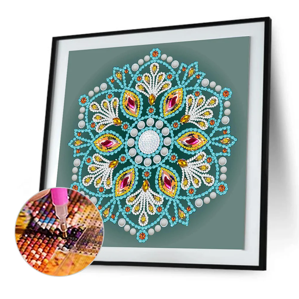 Diamond Painting - Partial Special Shaped Drill - Mandala(Canvas|30*30cm)