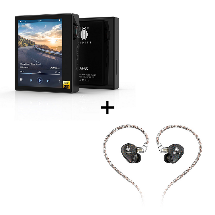 AP80 Music Player + MS2 Earphones Bundle