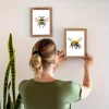 9pcs Mini Square Diamond Painting -Bee