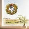 DIY Sunflowers Bird Nest 5D Hanging Clock Art Craft for Bedroom Decor
