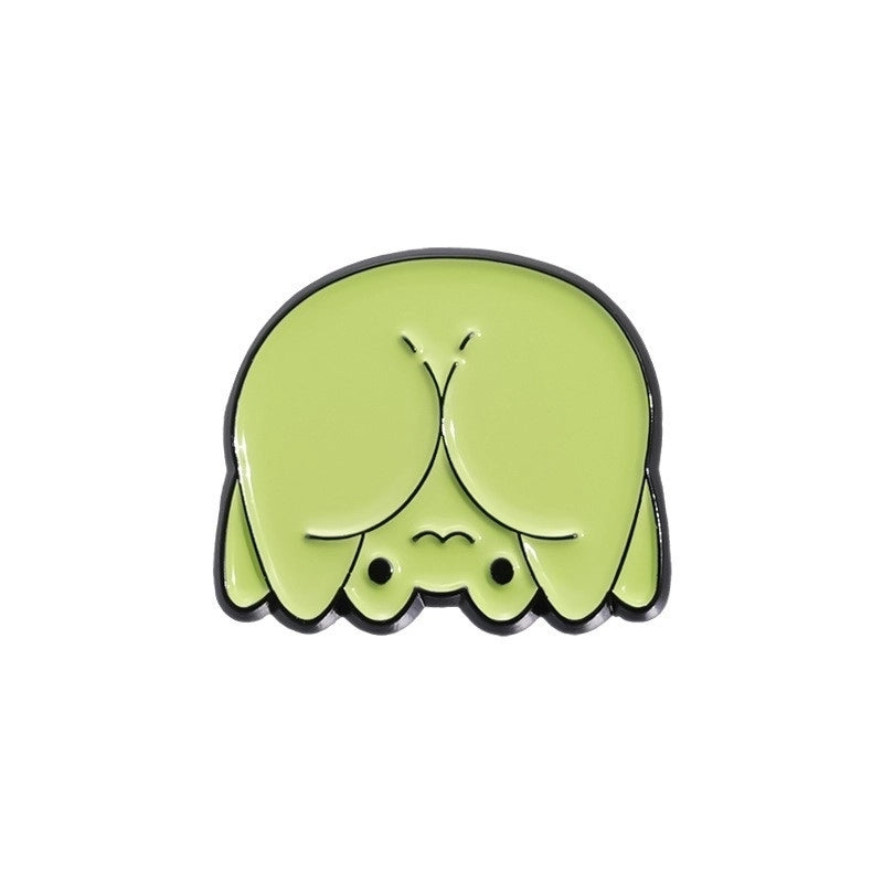 Cartoon Style Cute Pin Frog Alloy Plating Unisex Brooches