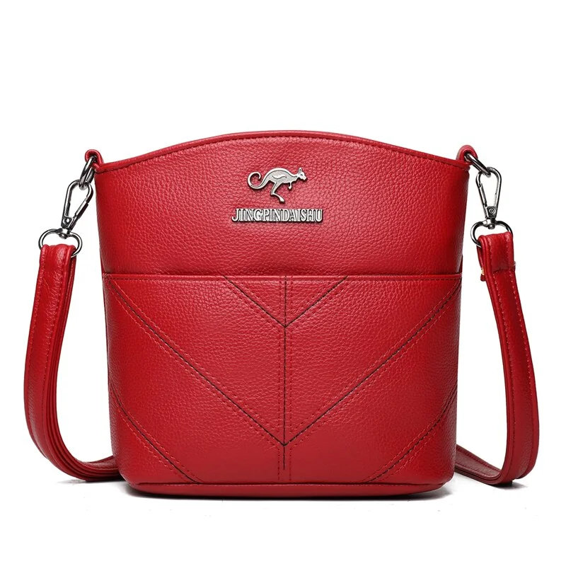 New Casual Pu Leather Messenger Bags Fashion Handbag Purses and Handbags Luxury Designer Shoulder Crossbody Bags for Women 2021