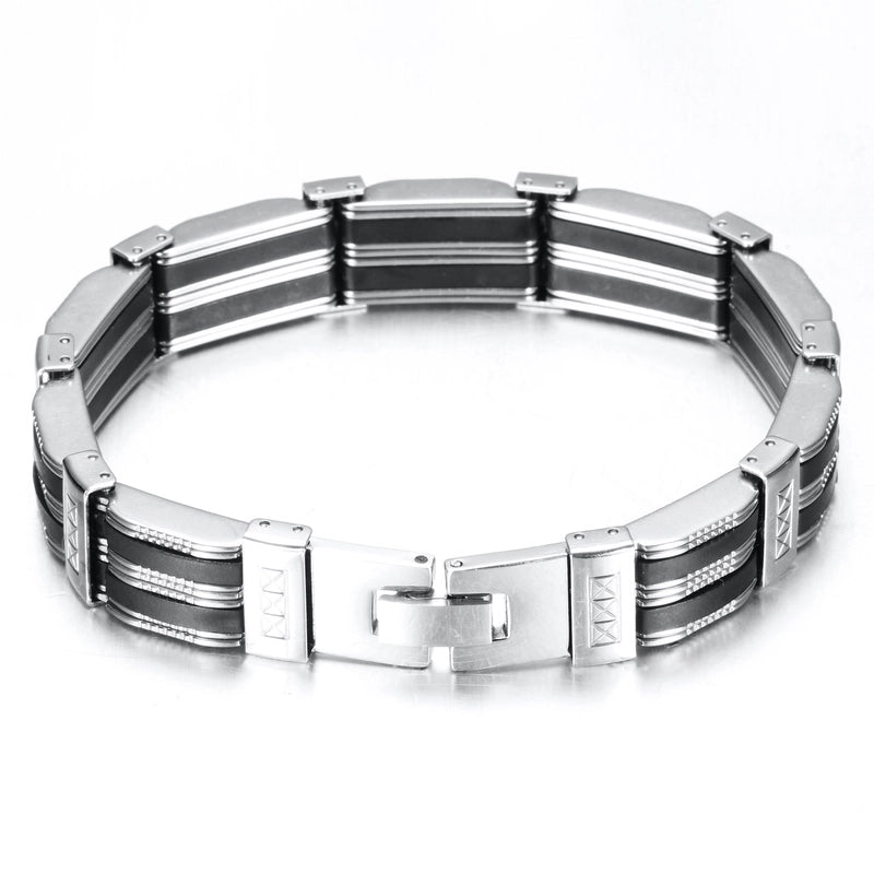 Titanium Steel Punk Rhombus Plating Bracelets