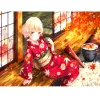 Japanese Cartoon Girl  | Full Round Diamond Painting Kits