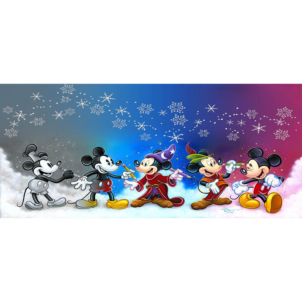 

Cartoon Mouse - Round Drill Diamond Painting - 100*50CM (Big Size), 501 Original
