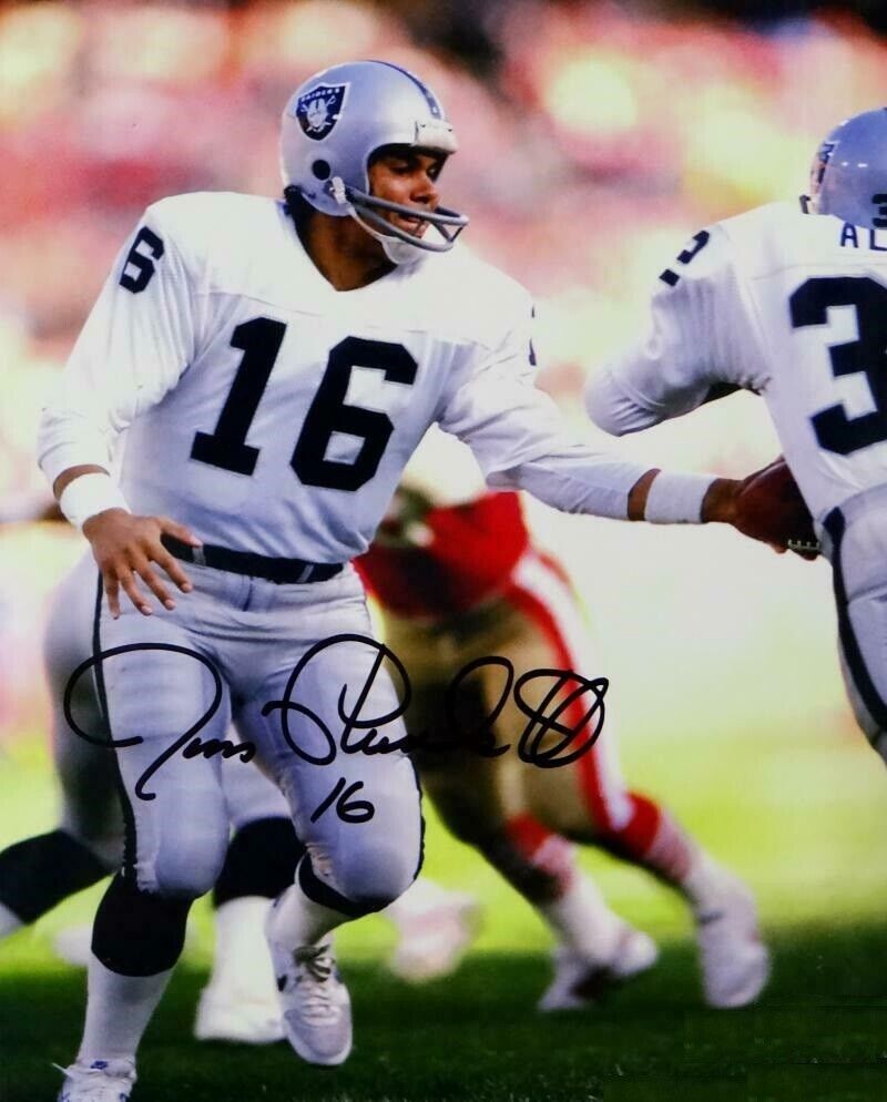 Jim Plunkett Autographed Signed 8x10 Photo Poster painting ( Raiders ) REPRINT