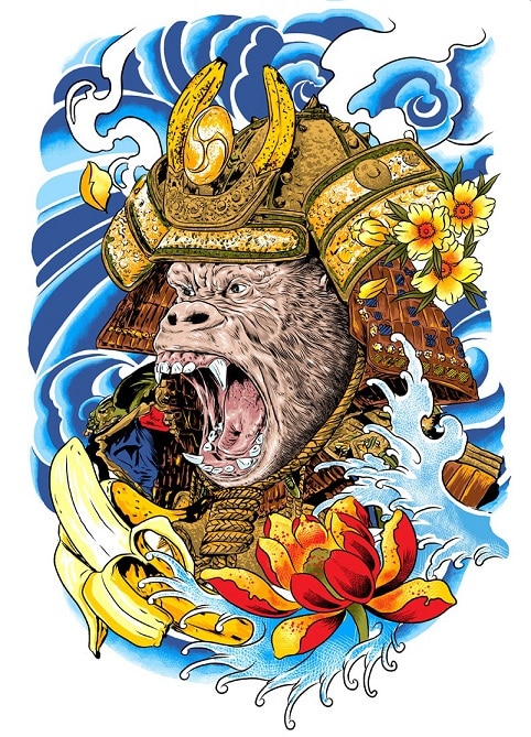 

Samurai Ape – Paint By Numbers - 40*50CM, 501 Original