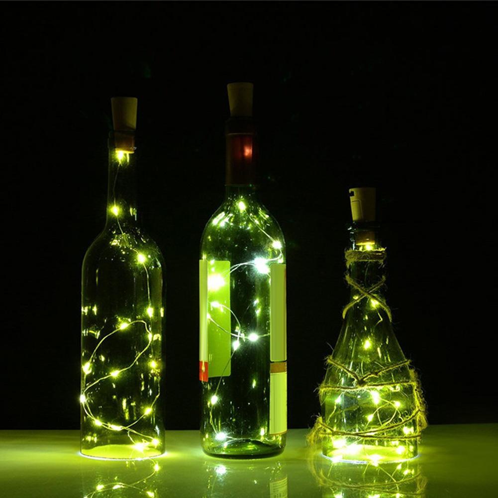 

1m 10 LED Bottle Stopper Waterproof Solar Energy-Curtain String Night Light, 501 Original