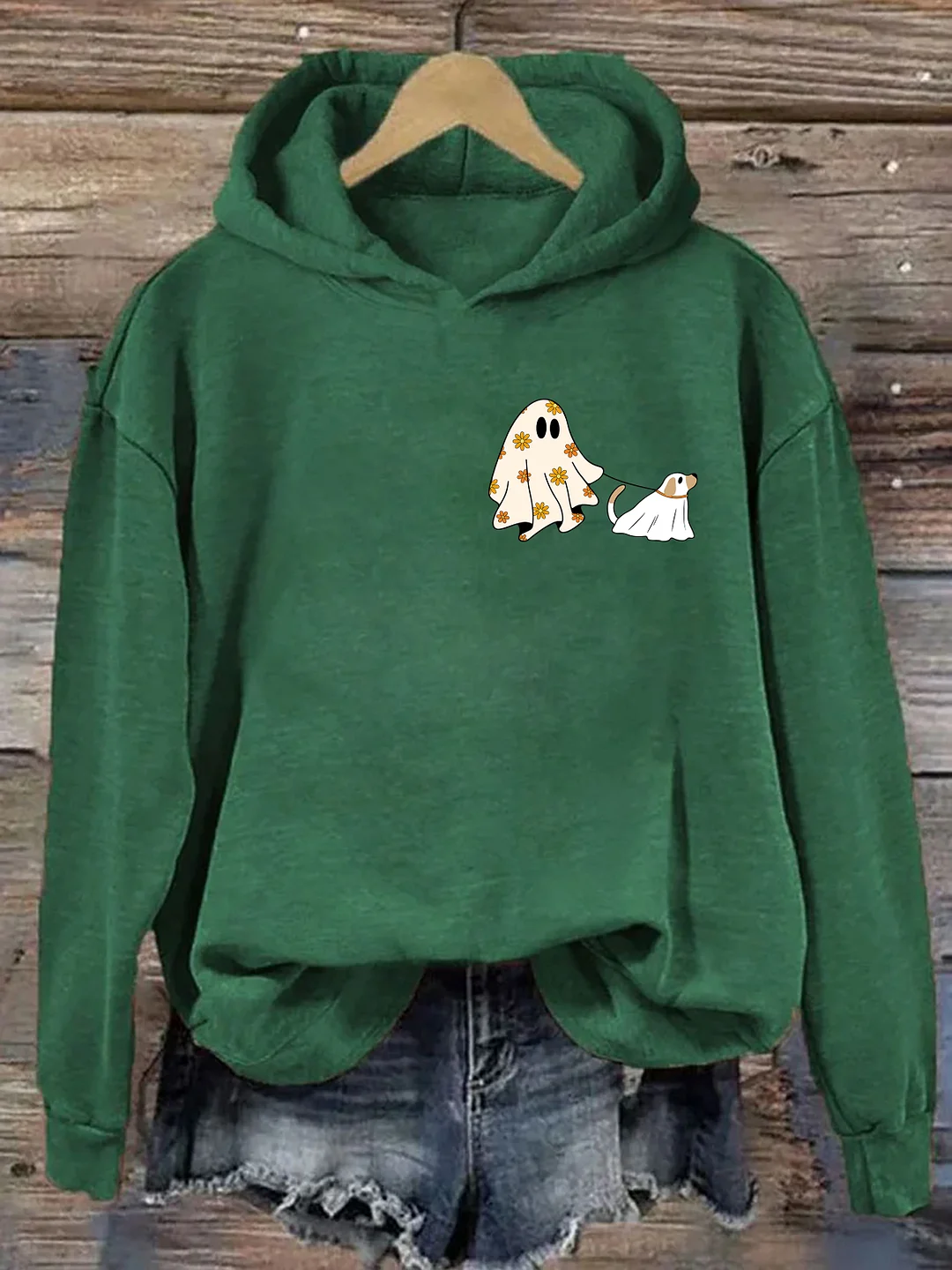 Сute Ghost Dog Halloween Hoodie