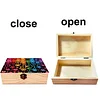 5D DIY Diamond Painting Handmade Wood Storage Box Crystal Storage Case (Heart)