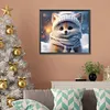 >SALE<5D DIY Full Round Drill Diamond Painting Winter Fox Kit Home Decoration 35x30cm